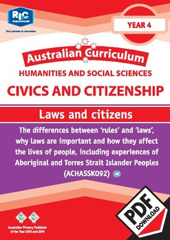 Preview of Civics and Citizenship: Laws and citizens – Year 4