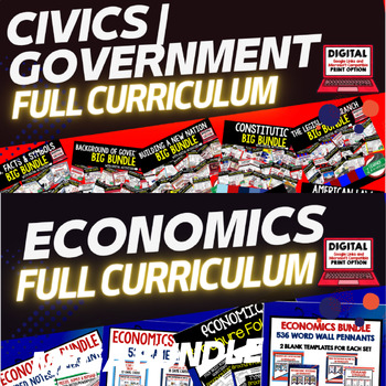 Preview of Civics and Economics MEGA BUNDLE (Civics Curriculum & Economics Curriculum)