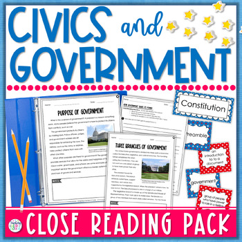 Preview of Civics and Government - 3rd Grade Social Studies & Vocabulary