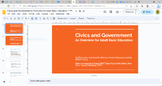 Civics and Government:  An Overview for Adult Basic Educat