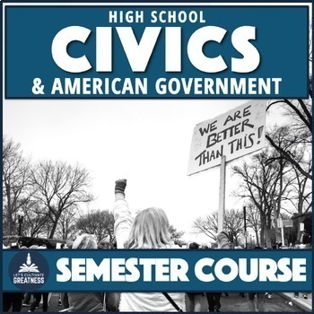 Preview of Civics and Government Inquiry Full Course Curriculum for High School