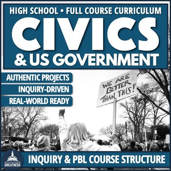 Preview of Civics and American US Government Inquiry Course Curriculum for High School