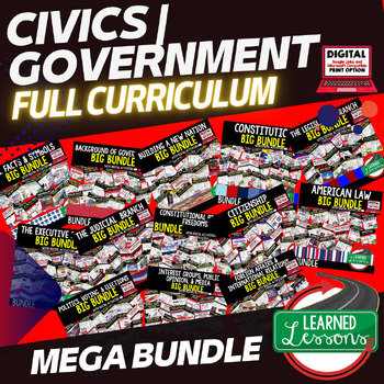 Preview of Civics Mega Bundle,  Government MEGA BUNDLE (Civics & Government Curriculum)