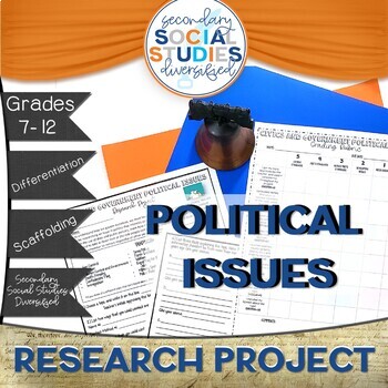 Preview of Civics and Government | Political Issues | Research Project | Civic Engagement