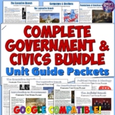 Civics and Government Unit Guide Packet Bundle