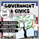 Civics and Government Unit: Reading Passages, Activities, 