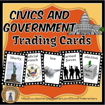 Preview of Government and Civics Trading Cards and Activities
