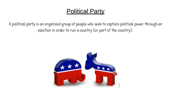 Preview of Civics for ELL: American Political Parties Explained