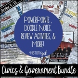Civics or Government Bundle of Unit Lessons, Activities, D