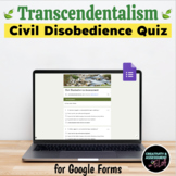 Civil Disobedience Assessment Quiz | Print & Digital Self-