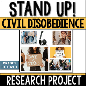 Preview of Civil Disobedience Research Project - Henry David Thoreau - Social Movements
