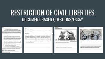 Preview of Civil Liberties DBQ Question Set & Essay