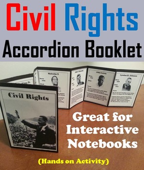 Preview of Black History Month Foldable: Civil Rights Movement: Martin Luther King Jr.