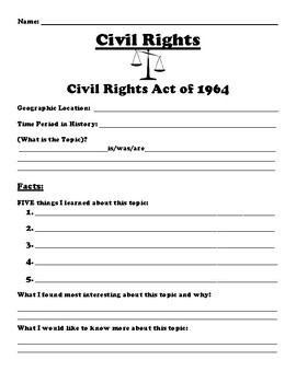civil rights act assignment