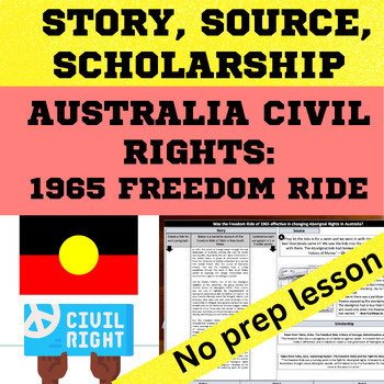 Preview of Australian History - Freedom Ride 1965 - Guided reading, Source, Scholarship