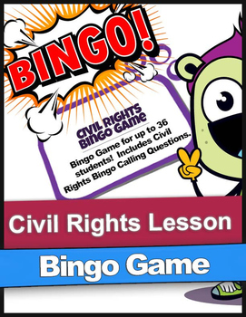 Preview of Civil Rights Bingo Game | Up To 36 Students | Black History Month
