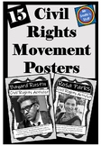 Civil Rights - Black History Month - Bulletin - Posters