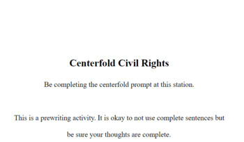 Preview of Civil Rights Centerfold Station Card