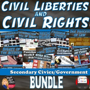 Preview of Civil Rights | Civil Liberties BUNDLE | CIVICS | Grades 8-12 | Print & Digital