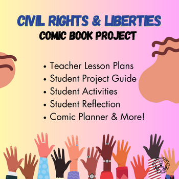 Preview of Civil Rights & Civil Liberties Comic Book Project - Civics - Grades 6-12