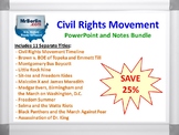 Civil Rights Movement PowerPoint and Notes Bundle