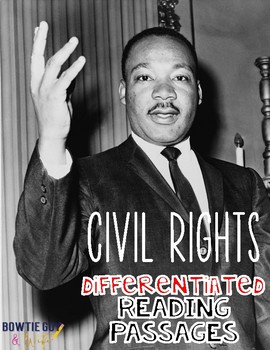 Preview of Civil Rights Differentiated Reading Passages (Martin Luther King & Rosa Parks!)