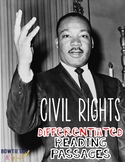 Civil Rights Differentiated Reading Passages (Martin Luthe