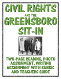 Civil Rights - Greensboro Four Sit-in (Reading, Photo & Wr