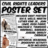 Civil Rights Heroes Poster Set & Historical Hexagonal Auto