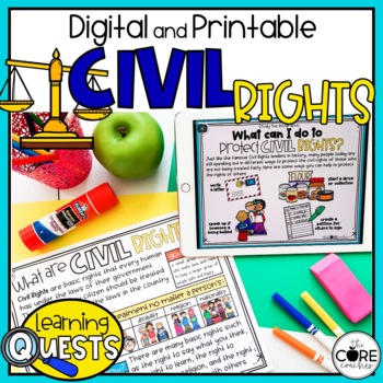 Preview of Civil Rights Leaders Digital Lesson Plans - Civil Rights Movement
