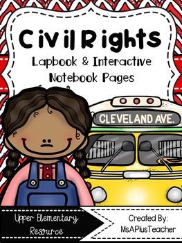Preview of Civil Rights Lapbook & Interactive Notebook Pages