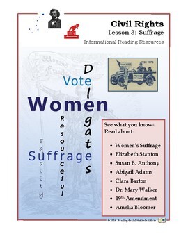 Preview of Civil Rights 03 - Suffrage - Distance Learning