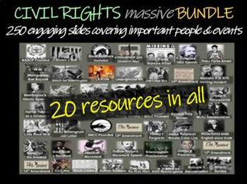 Preview of Civil Rights MASSIVE BUNDLE (20 PPTs, Documents and other sources)