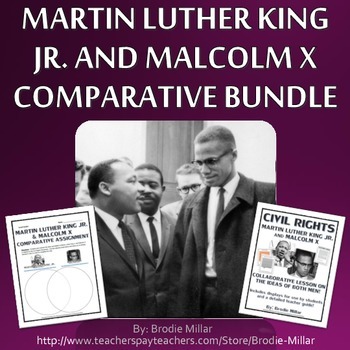 Preview of Civil Rights - Martin Luther King and Malcolm X Comparative Bundle