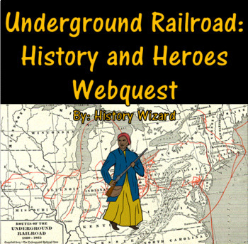 Preview of Underground Railroad: History and Heroes Webquest