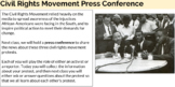 Civil Rights Movement Action Press Conference Role Play
