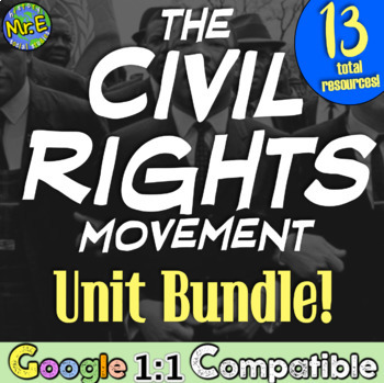 Preview of Civil Rights Movement Activities Unit Resource Bundle