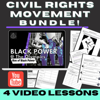 Preview of Civil Rights Movement BUNDLE | VIDEOS, LESSONS, ACTIVITIES!