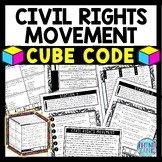 Civil Rights Movement Cube Stations - Reading Comprehensio