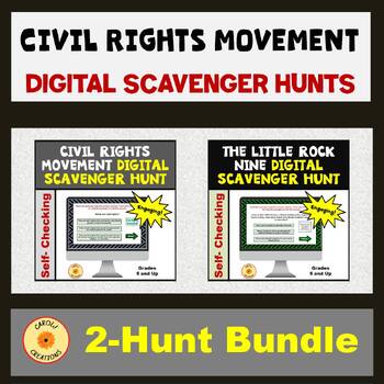 Preview of Civil Rights Movement Digital Scavenger Hunts BUNDLE
