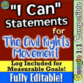 Civil Rights Movement "I Can" Statements & Log: Measure St