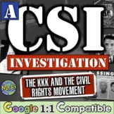 Civil Rights Movement Ku Klux Klan CSI Inquiry Activity | 