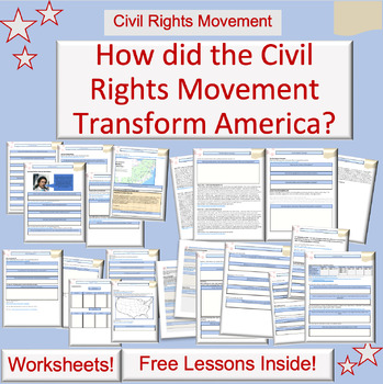Preview of Civil Rights Movement Lesson Plans | Full Unit | Deeper Dive