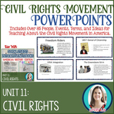 Civil Rights Movement Lesson PowerPoints