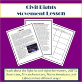 Civil Rights Movement Lesson - Stations, Lecture, and Activities
