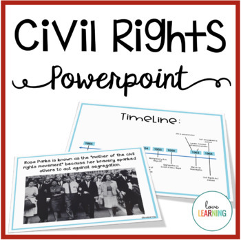 Preview of Civil Rights Movement - Lesson, Timeline, and Notes