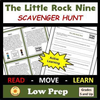 Preview of Black History Civil Rights Movement Little Rock Nine Scavenger Hunt