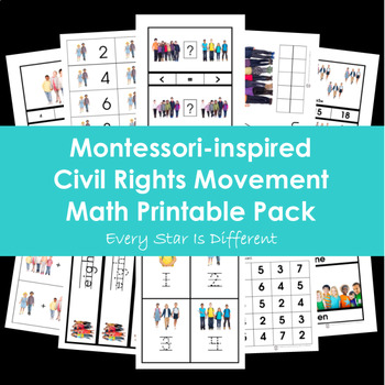 Preview of Civil Rights Movement Math Printable Pack