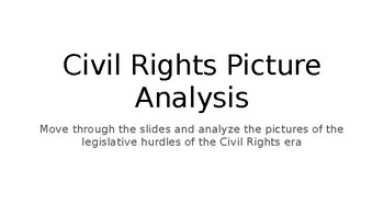 Preview of Civil Rights Movement: Photograph Analysis Activity