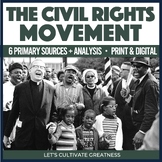 Civil Rights Movement Primary Sources Activity Analysis Wo